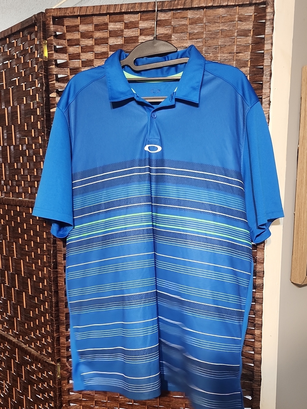❤️3 For 10.❤️Oakley Men’s Blue Performance Golf Polo